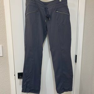 Athleta heavy jersey pants in gray-blue. Size LP